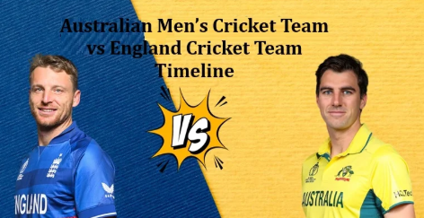 Australian Men's Cricket Team Vs England Cricket Team Timeline